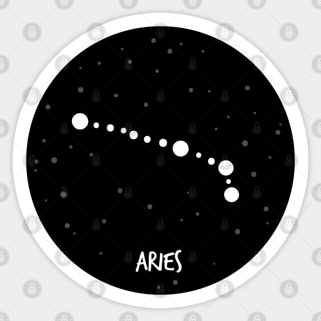 Aries Constellation Sticker by krimons